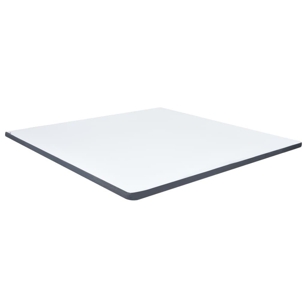 Hvid Topmadras Til Seng Med Madras 200x200x5 - Senge  - 8719883835167