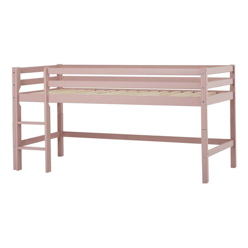 Hoppekids Eco Dream Color Halvhøj Seng 90x200 . Pale Rose - Hoppekids Senge  - 5712804015726
