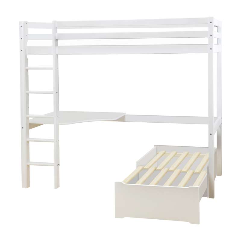 Hoppekids Eco Dream Mega Seng . Lounge Modul Bordplade 90x200 . Hvid - Hoppekids Senge  - 5706558029016