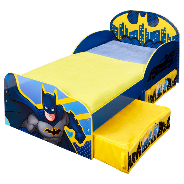 Batman Børne Seng Opbevaring 140cm - Moose Toys Senge  - 0630996908228
