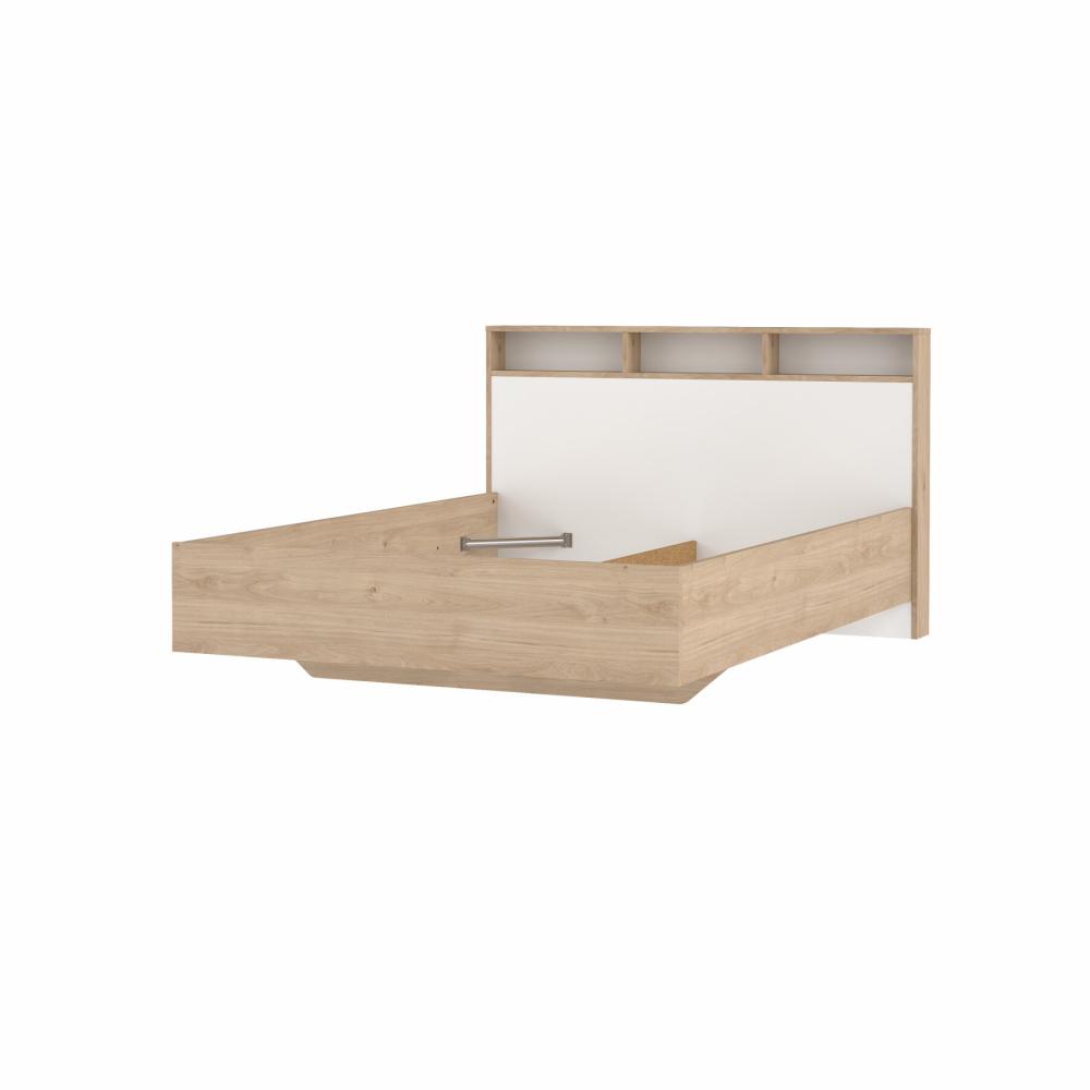 Tvilum Ikast Seng 140x190, Jackson Hickory Hvid, 149,8 206 96,8 - Tvilum Senge  - 5713035089098