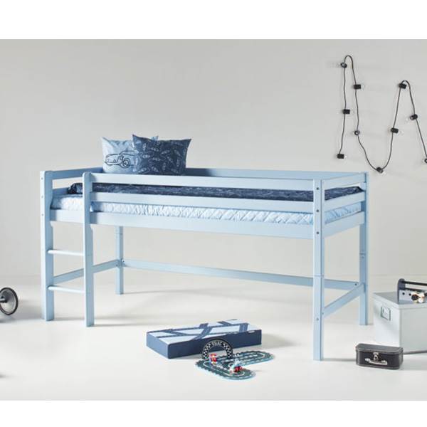 Hoppekids Eco Dream Halvhøj Seng Dream Blue 90 200 - Hoppekids Senge