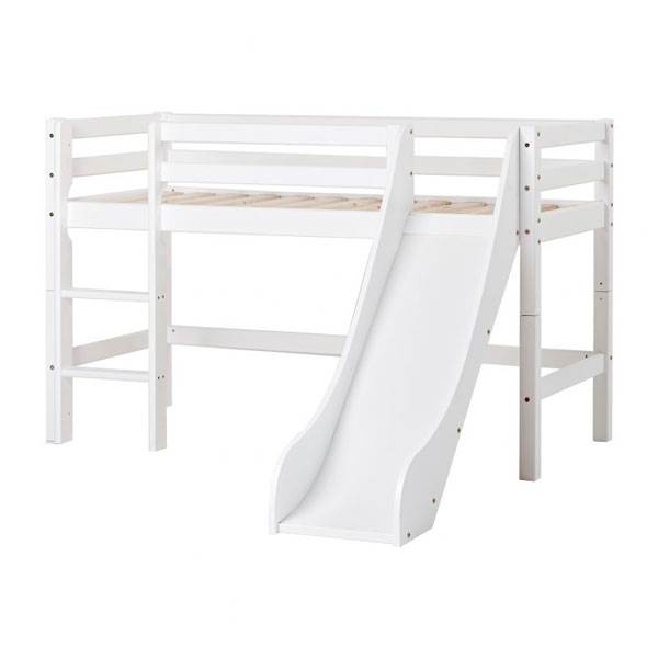 Hoppekids Eco Dream Halvhøj Seng Med Rutsjebane 70x160 - Hoppekids Senge  - 5706558025742