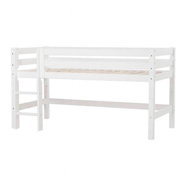 Hoppekids Eco Luxury Halvhøj Seng Med Stige, 120x200 - Hoppekids Senge  - 5706558044941