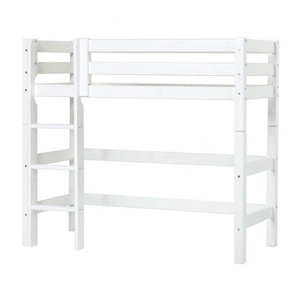 Hoppekids Eco Luxury Mellemhøj Seng Med Stige 70x160eco Luxury Madras - Hoppekids Senge