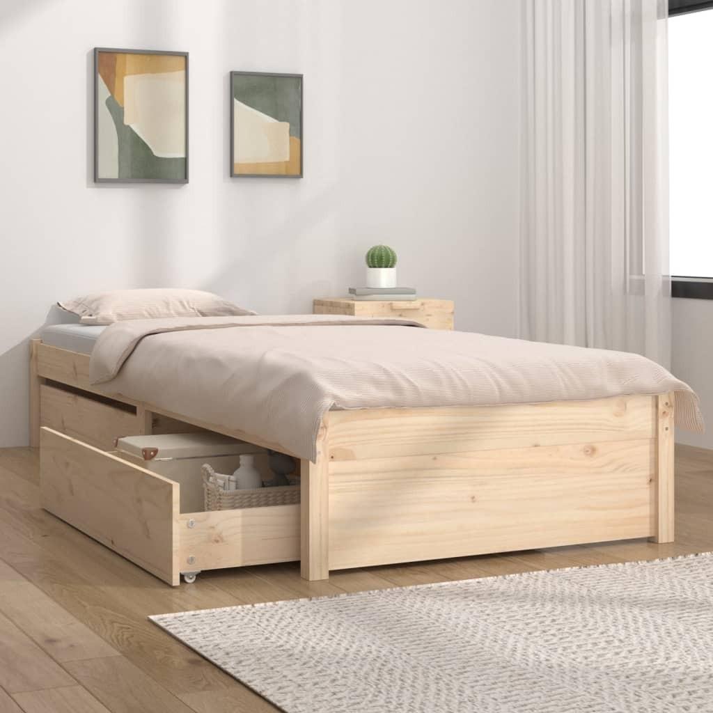 Sengeramme Med Skuffer 100x200 - Boligcenter Senge  - 8720287011644