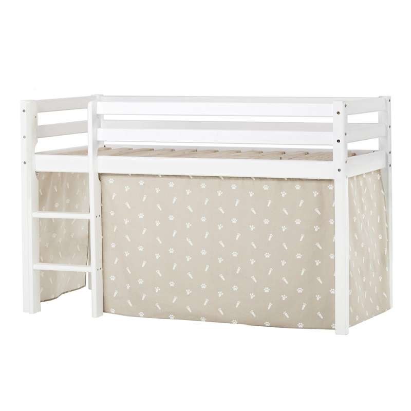 Hoppekids Eco Dream Halvhøj Seng Pets Forhæng 70x160 Ikke Delbar - Hoppekids Senge  - 5706558046976