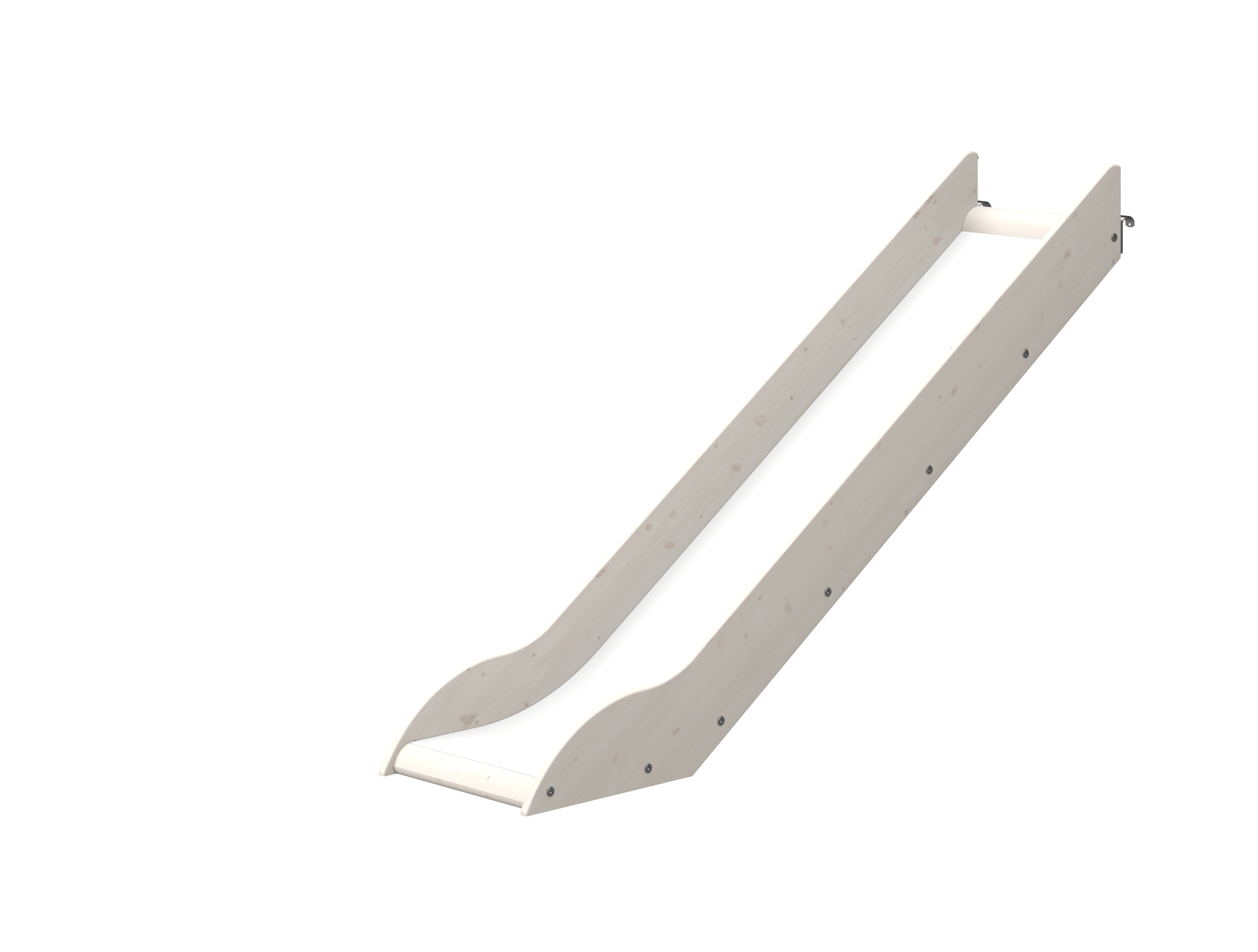 Hvid Flexa Rutsjebane Til Halvhøj Seng 147 White Washed Pine - Flexa Senge  - 5706459028552